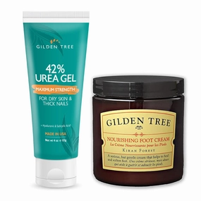 GILDEN TREE Max Strength 42% Urea Gel   Nourishing Foot Cream Bundle