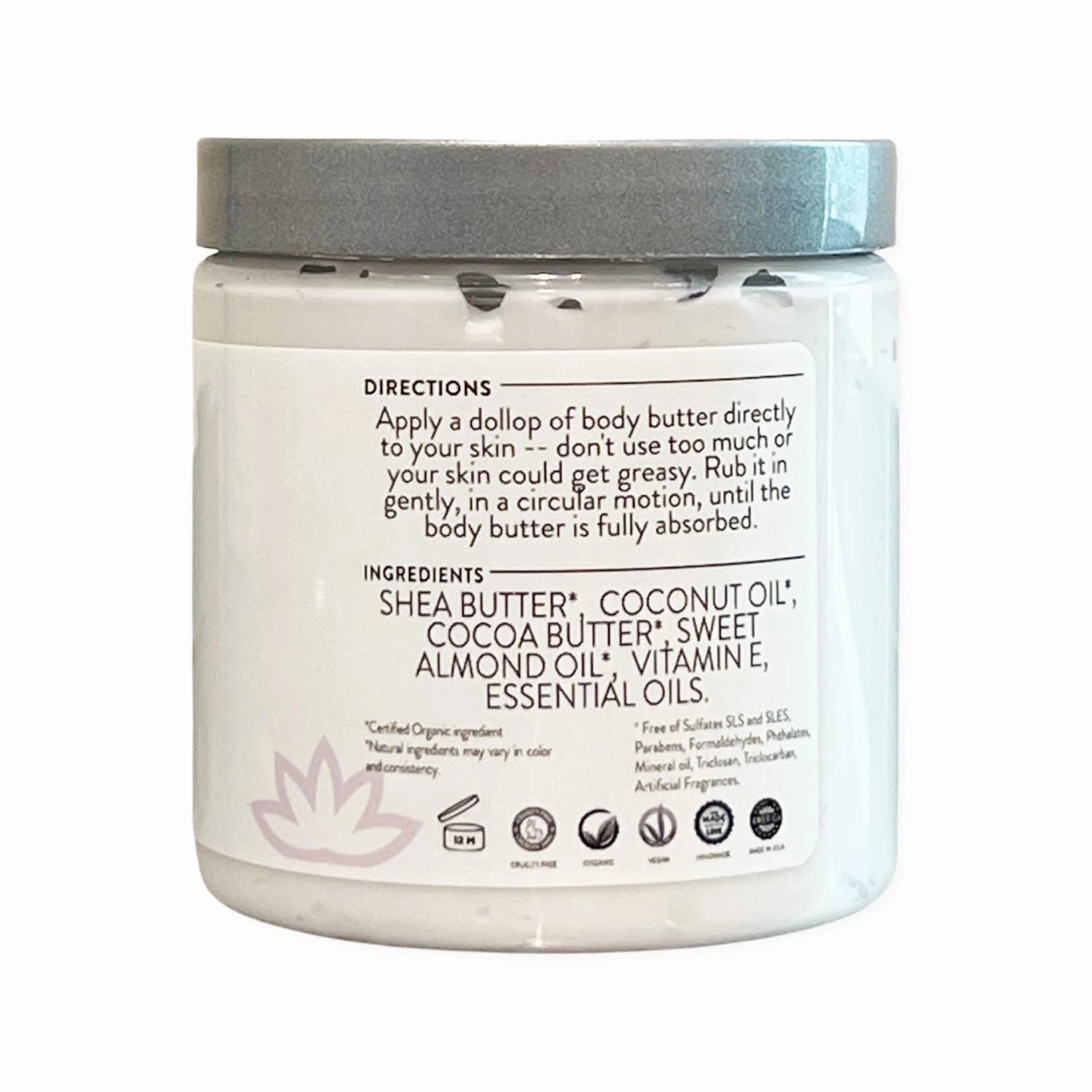 GLIMMER GODDESS Organic Whipped Body Butter (Blood Orange) 8 oz