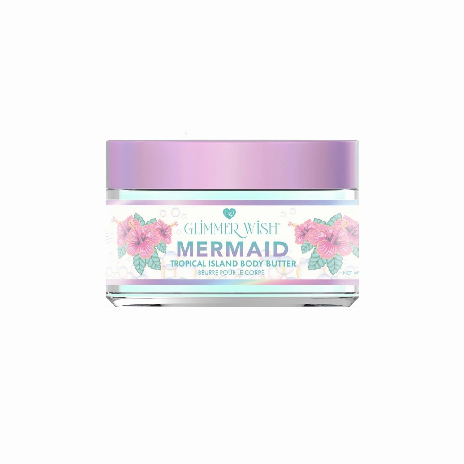 Glimmer Wish Whipped Body Butter for Women with Dry Skin – Shea & Coconut Moisturizer, Nourishing Body Cream for Women, Hydrating Lotion for Smooth, Soft Skin (Mermaid Tropical Island)