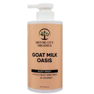 Goat Milk Oasis Body Wash | Enriched with Goat Milk & Coconut - 16.9 oz | Gentle Formula | Suitable for All Skin Types | Paraben-Free