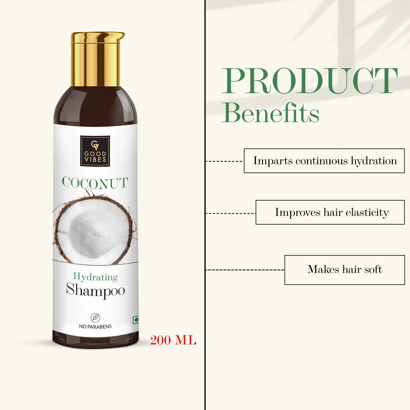 Good Vibes Hydrating Shampoo - Coconut (200 ml)