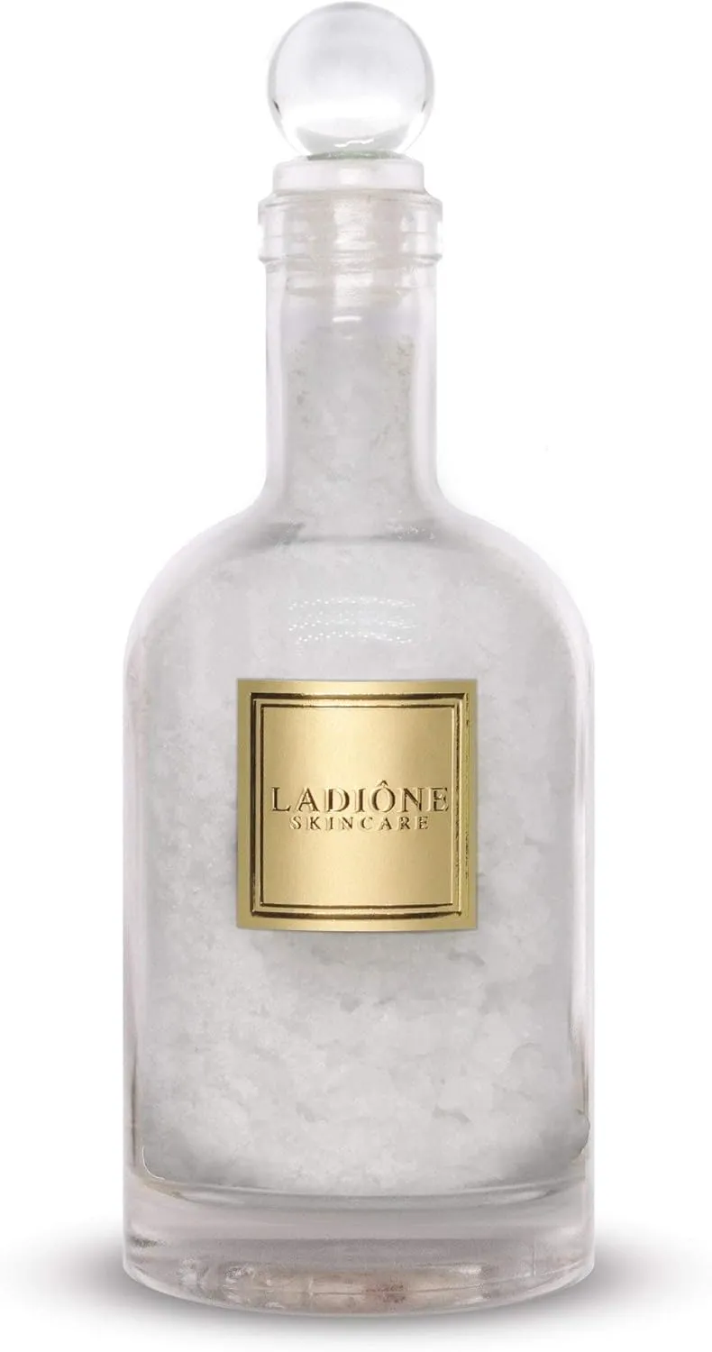 Grand Gardenia Bath Salt 14 oz (USDA Organic   Natural Ingredients) - LADIONE SKINCARE