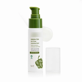 Green Tea Oil-Free Face Moisturizer | With Niacinamide & Hyaluronic Acid | Fights Pimples & Hydrates | Fades Blemishes & Brightens Skin | Non-Sticky & Long-Lasting Moisturizer for Face | 50ml