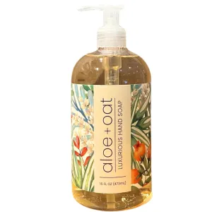 Greenwich Bay Trading Company Aloe   Oat Hand Soap Enriched with Shea Butter, Cocoa Butter, Aloe & Oatmeal Extract