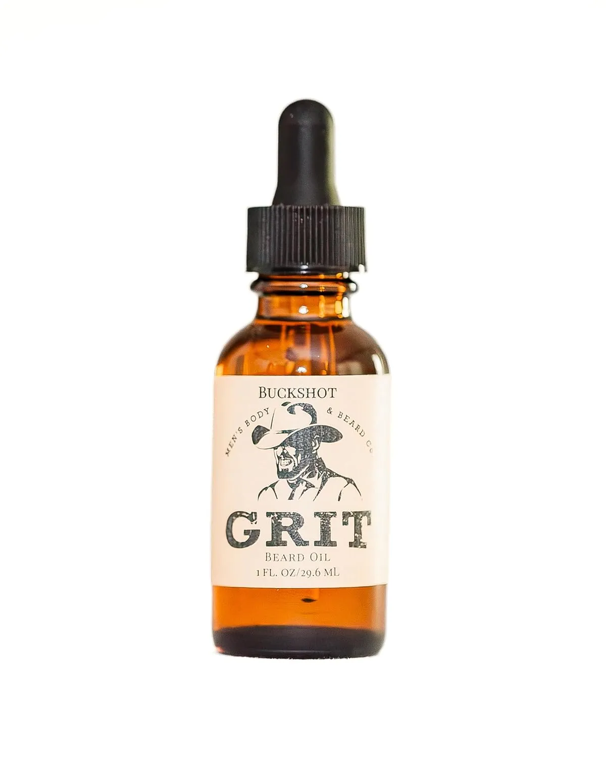 GRIT Buckshot Premium Beard Oil (1 Fl oz) | Coconut Oil, Vitamin E | Beard Oil for Grooming | Hydrating Conditioning Oils | Softens Brittle & Dry Facial Hair |
