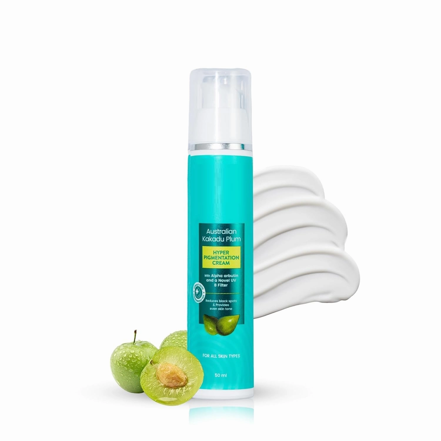 GT Hyperpigmentation Cream for Dark Spots & Uneven Skin Tone | Infused with Australian Kakadu Plum, Niacinamide, and Alpha Arbutin to Fade Dark Spots & Blemishes | 50ml