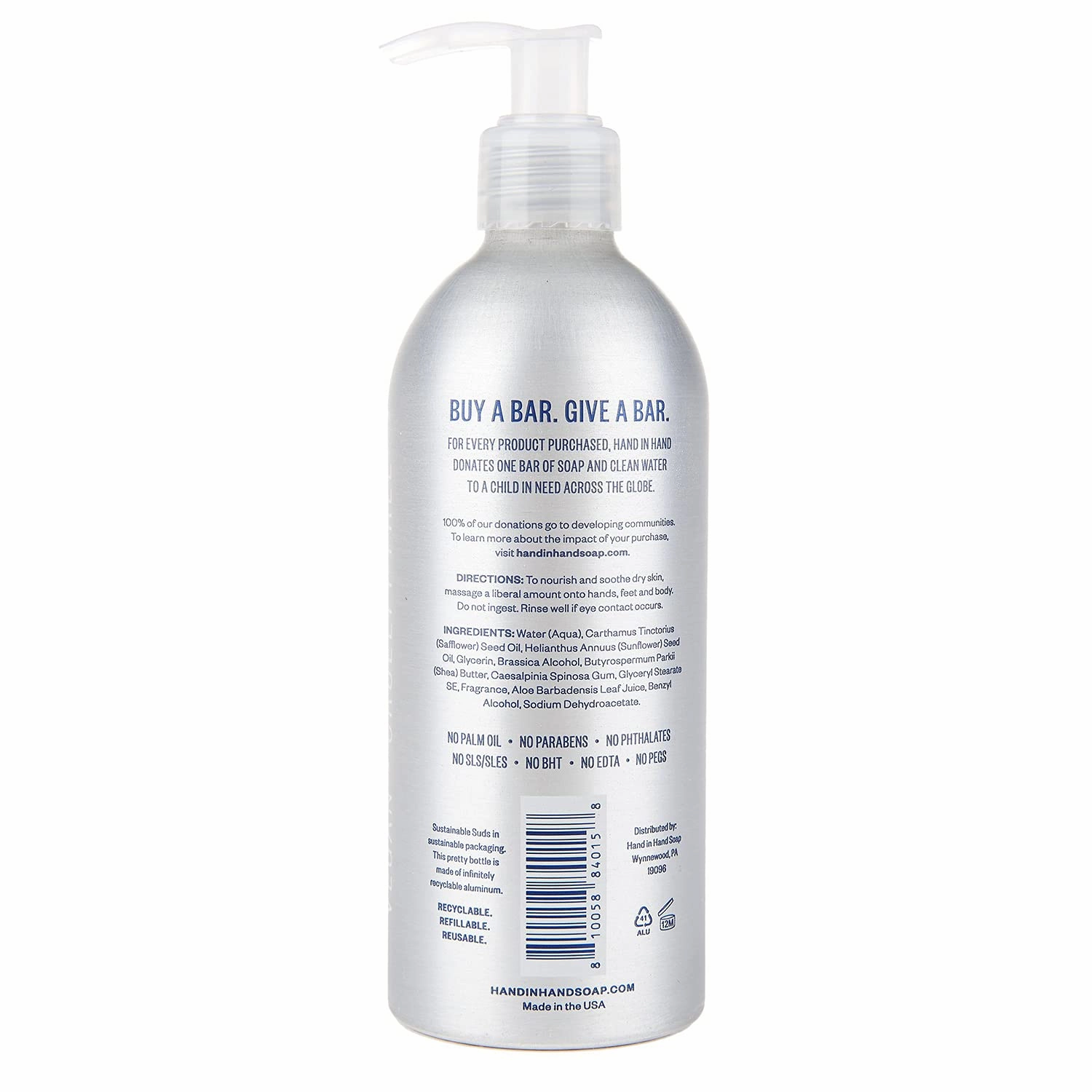 Hand in Hand Moisturizing Body Lotion, Dry Skin Lotion with Shea Butter, 10 Fl Oz, Fresh Coconut & Mango Leaf, Island Mimosa Scent, 2 Pack