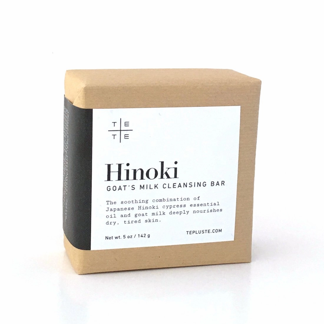 Hinoki Goat's Milk Cleansing Bar with Japanese Hinoki Essential Oil | Soothing Aroma | Nourishing and Hydrating | Natural Skincare | Gentle | 5 oz