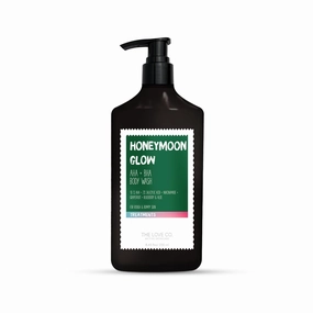 Honeymoon Glow Advanced Body Wash 10% AHA & 2% Salicylic Acid for Deep Exfoliation Enriched with Niacinamide & Grapefruit Sulphate-Free, Unisex Radiant, Smooth Skin250ml