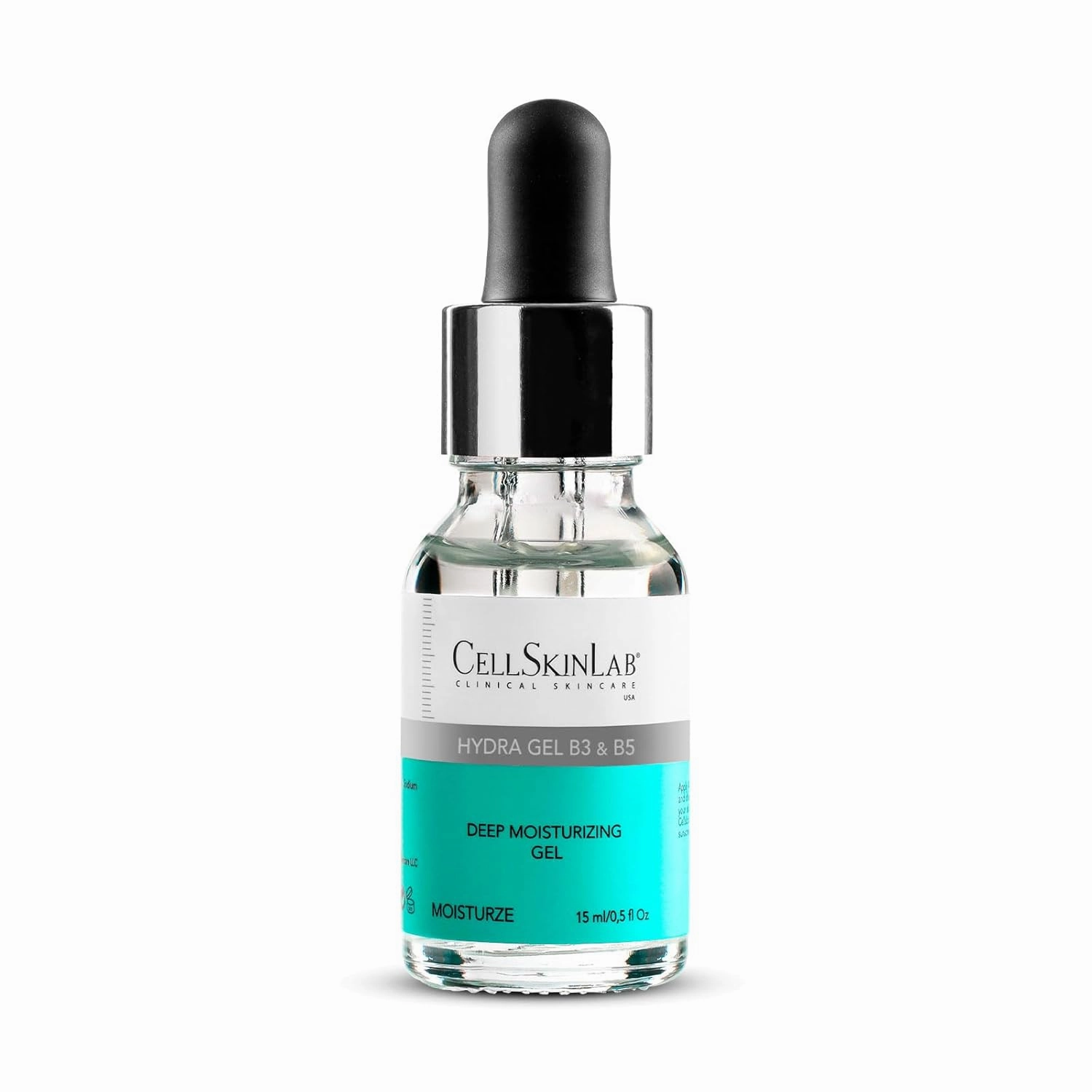 Hydra Gel B5 & B3 Deep Moisturizing Gel for Long Lasting Action with Hyaluronic Acid, Vitamin B5 and Vitamin B3 for Smooth, Moisturized and Healthy skin - 0.5 fl Oz