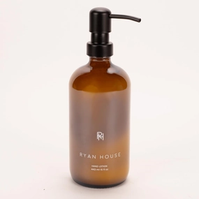 Hydrating Aromatherapy Hand Cream, Moisturizing Scented Lotion, 15 Oz Recycled Glass Pump Top Dispenser, Grapefruit Mint