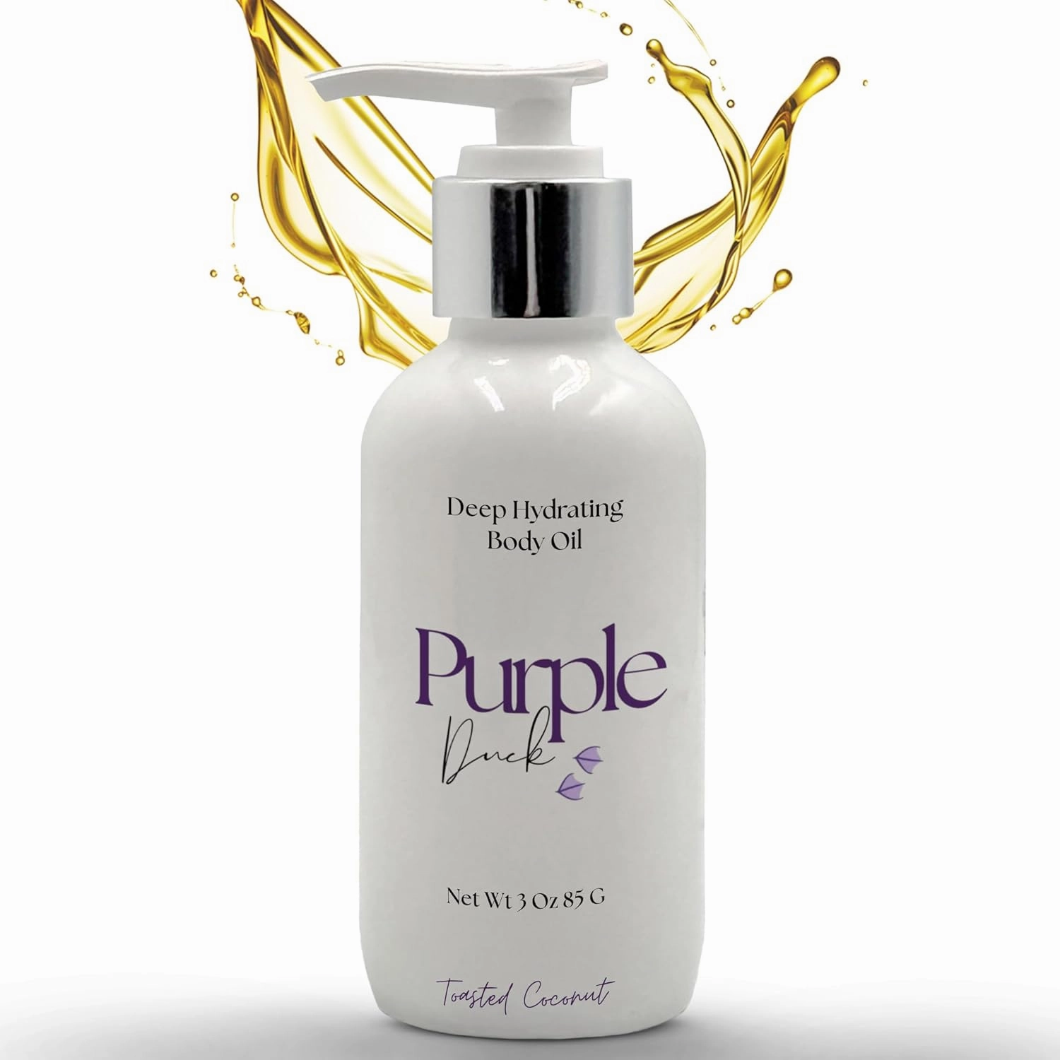 Hydrating Body Oil for Women | Lightweight All-Natural Moisturizing Oil | Fast-Absorbing Moisturizer | Scented Body Oil for Women - Toasted Coconut 3 Oz