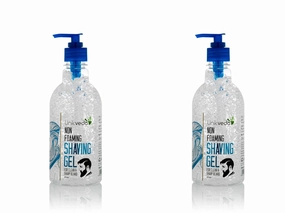Hydrating n Nourishing Non Foaming Shaving Gel for Men With Aloe Vera n Glycerin, Transparent Shave Gel For Maximum Visibility n Smooth Beard Shaving, Vegan n Paraben Free, (450 g (Pack of 2))