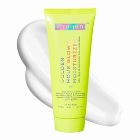 Hyph-en Golden Hour Glow Face Moisturizer | Skin Brightening with Triple Vitamin C -20% Kakadu Plum, 3% Niacinamide Oil Free Cream |Oily, Dry, All Skin Types - 50ml