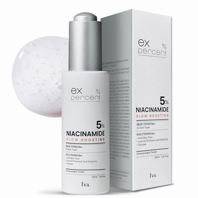 I'VEL EX.PERCENT Ampoule (NIACINAMIDE 5% Wrinkle improvement, Moisturizing, Improve Rough Skin Texture)