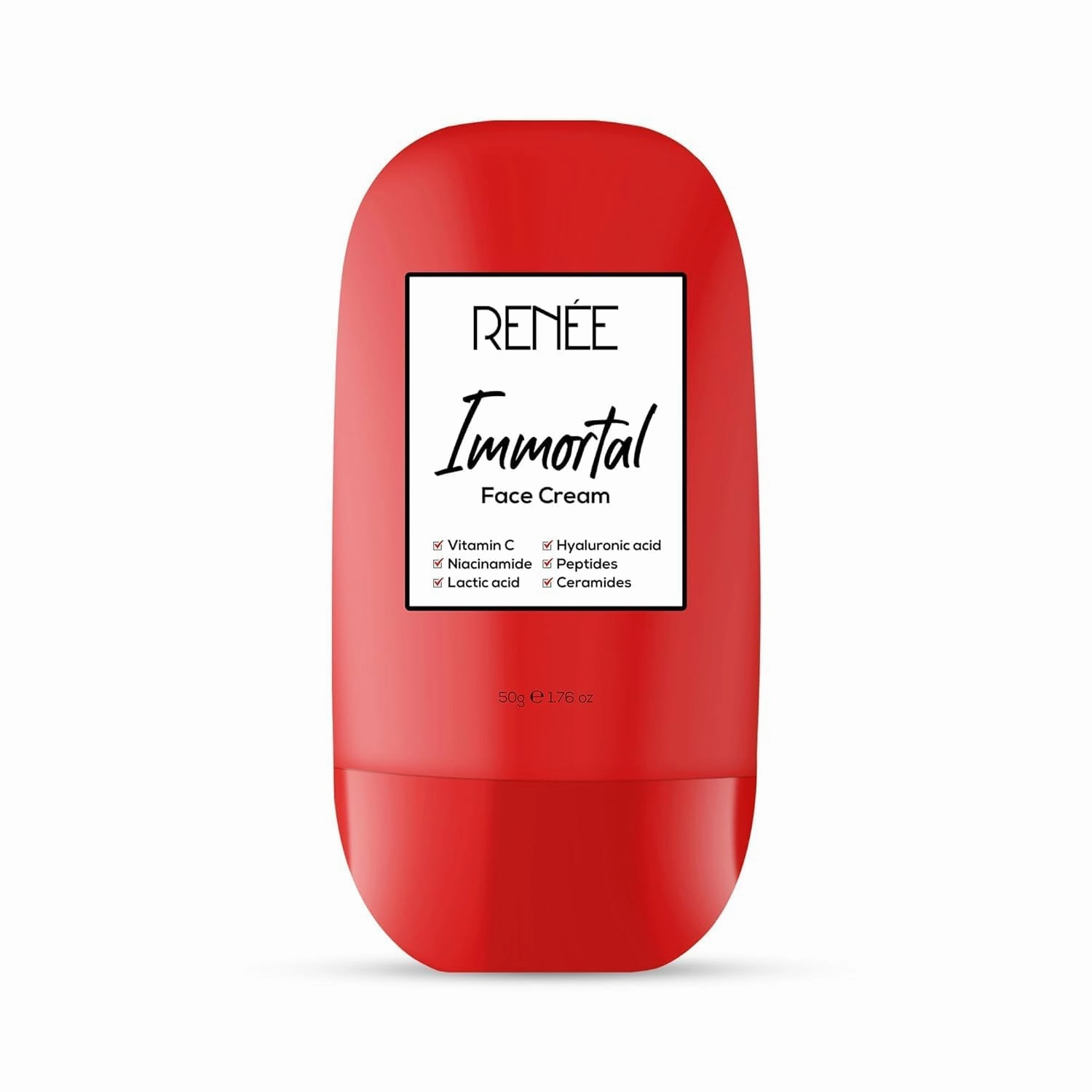 Immortal All-in-One Face Cream - Brightens, Repairs Skin, Reduces Spots & Fine Lines with Vitamin C, Niacinamide, Lactic Acid, Hyaluronic Acid, Peptides, Ceramides
