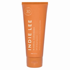 Indie Lee SPF 30 Broad Spectrum Sunscreen - Mineral Based Sunscreen with Squalane, Shea Butter & Aloe for All Day Sun Skin Care - Hydrating Uncoated Zinc Oxide Sun Block (3.3oz)