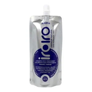 Iroiro Natural Premium Semi-Permanent Hair Color 20 Purple 8oz
