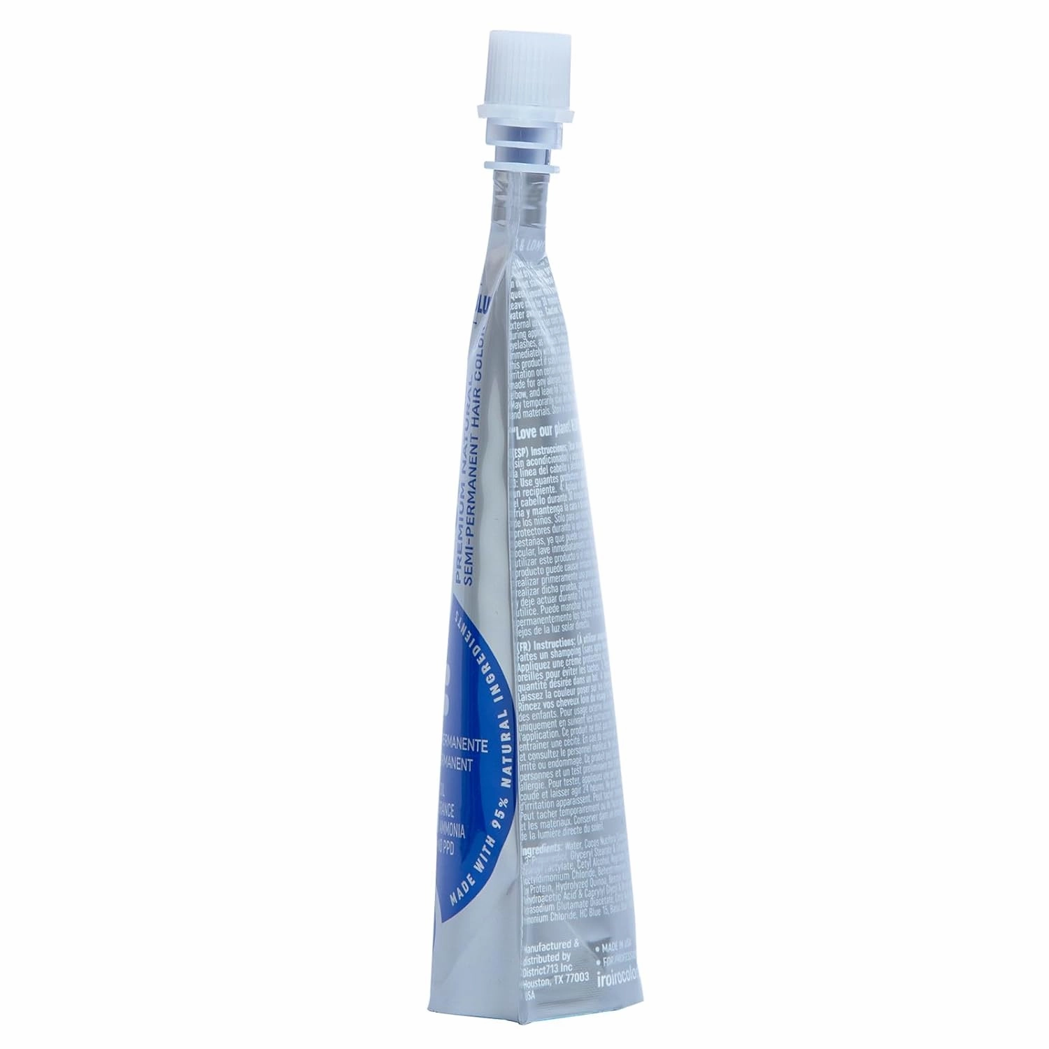 IROIRO Premium Natural Semi-Permanent Hair Color 45 Deep Blue (8oz)