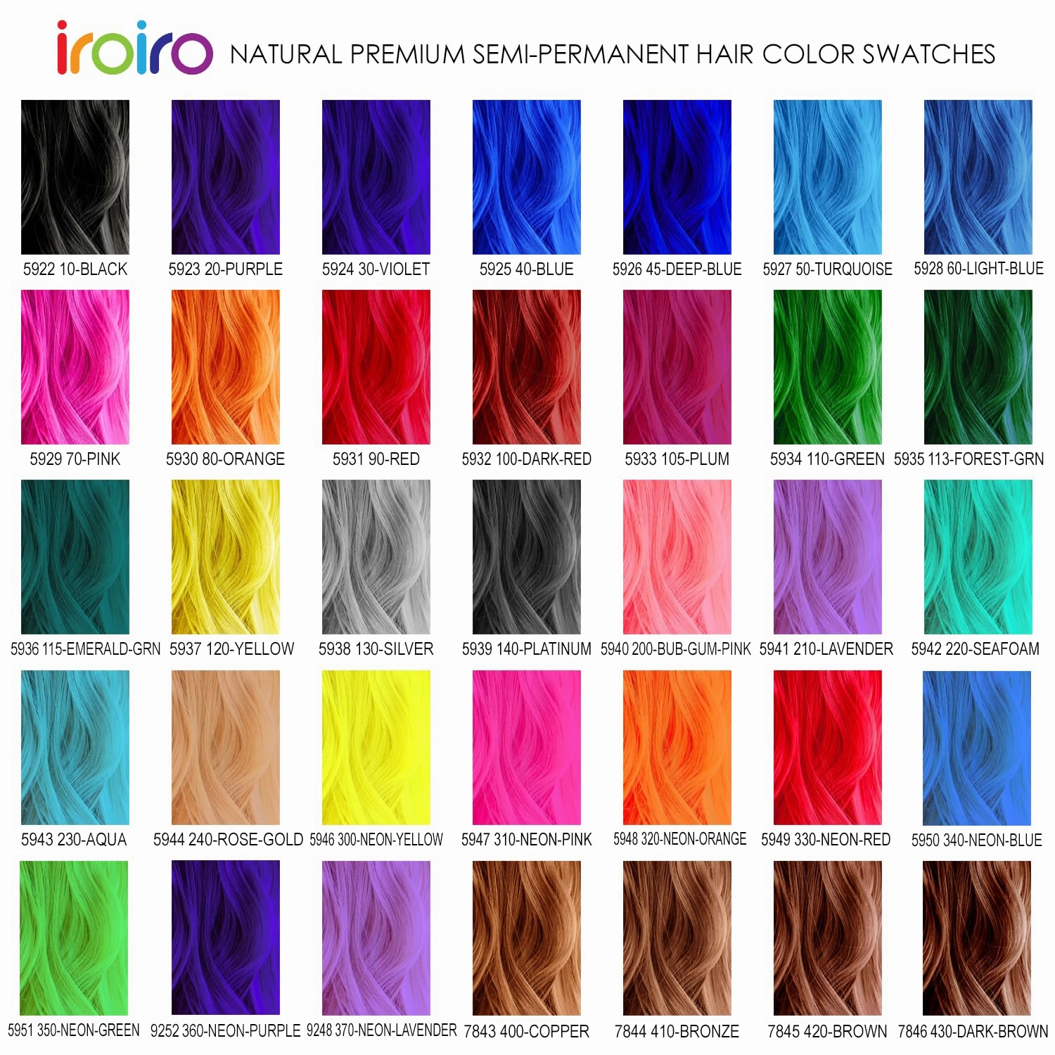IROIRO Premium Natural Semi-Permanent Hair Color 45 Deep Blue (8oz)