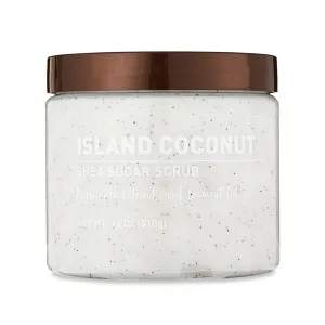 Island Coconut Shea Sugar Scrub with Pineapple Extract and Coconut Oil, 18 oz