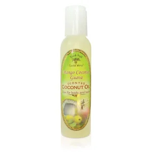 Island Soap & Candle Works Scented Coconut Oil, 4.5oz., Mango Coconut Guava