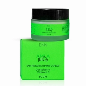 juiCy Skin Radiance Vitamin C Cream | Face Moisturizer for Men & Women | Pigmentation Cream | Ageing | Dullness | Boost Collagen | Amla | Niacinamide |(50 gm)