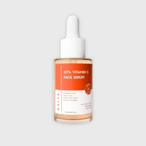 KAAIVAA 20% Vitamin C Serum for Face, with Niacinamide, Hyaluronic acid & Kojic acid face serum, For Skin Brightening, Vitamin C serum for oily skin, for women and men 30 ml
