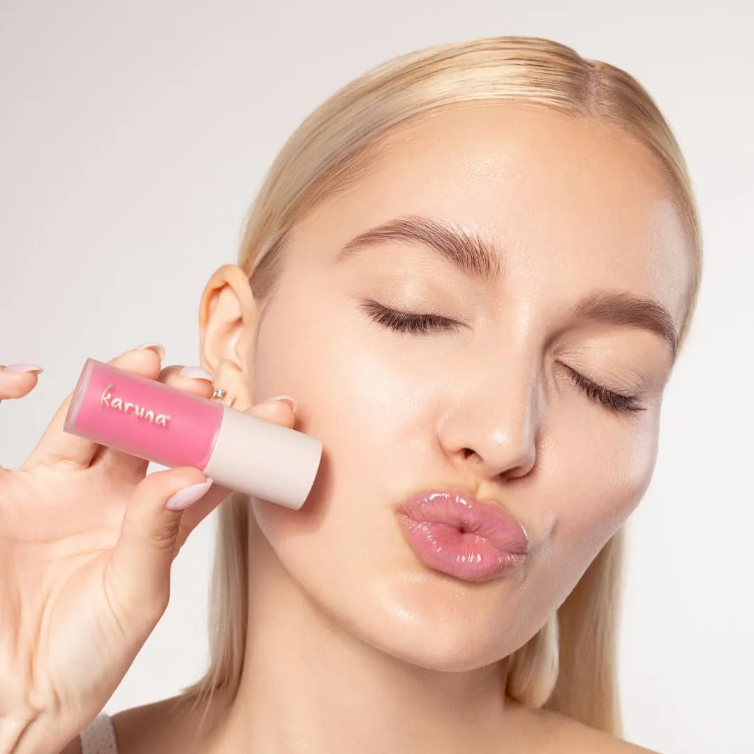 Karuna Skin - Tinted Lip Oil, Soothing & Moisturizing Lip Products with Peptides, Antioxidants, Hydrating Flattering Vegan Lip Tint, Float, 4.8 mL/0.16 fl. oz
