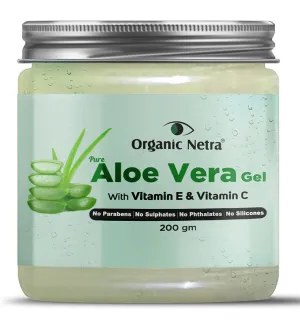 Keelan Pure Aloe Vera Gel with Vitamin C & E for Skin, Face and Hair | Helps to Repair and Smoothens Hair | Relax and Renew your Skin and Scalp |Paraben Free & Sulphate Free - 200 Gm