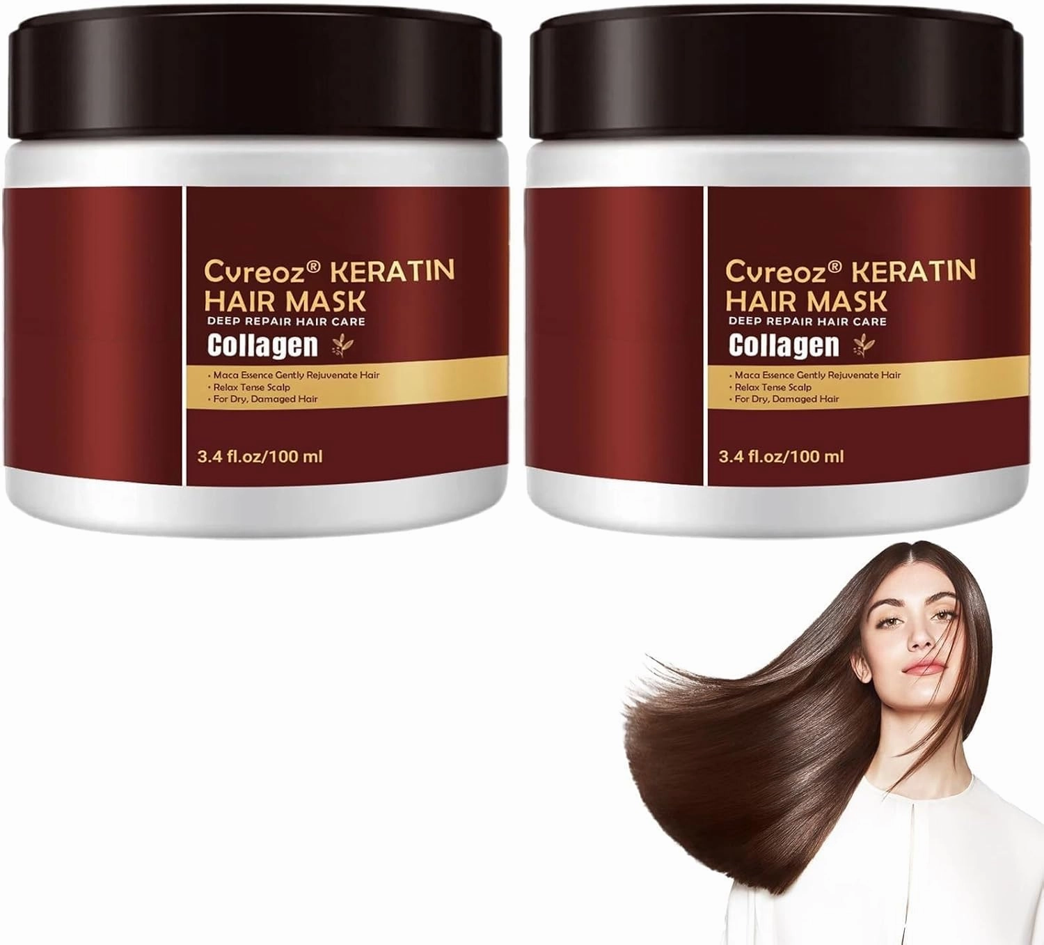 Keratin Hair Mask,Collagen Hair Mask Essence, Deep Conditioning Hair Mask for Dry Damaged Hair All Hair Types(200ML)