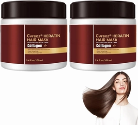 Keratin Hair Mask,Collagen Hair Mask Essence, Deep Conditioning Hair Mask for Dry Damaged Hair All Hair Types(200ML)