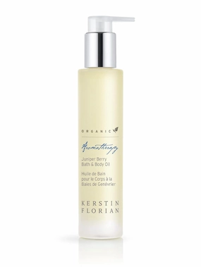Kerstin Florian Organic Juniper Berry Body Oil | Nutrient Rich Moisturizer with Vitamin E | Coconut and Jojoba Oil | Natural Essential Oils for Massage and to Relax Muscles (3.4 fl oz)