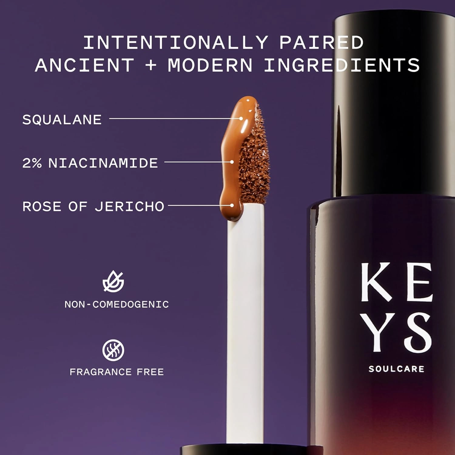 Keys Soulcare It's Like Skin 2-In-1 Concealer   Tint, Brightens & Blurs with Niacinamide & Squalane for Radiant Skin, Vegan, Cruelty-Free, 1 Fl Oz