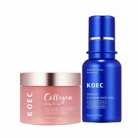 KOEC Pore Essence and Collagen Jelly Cream Facial Skin Care Kit