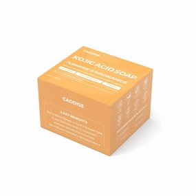 Kojic Acid & Turmeric Soap Bars – Dark Spot Remover & Skin Care, Handmade Face & Body Wash Bars with Niacinamide, Shea Butter, Tea Oil, Vitamin C (2 Pack, 8.5 Oz)