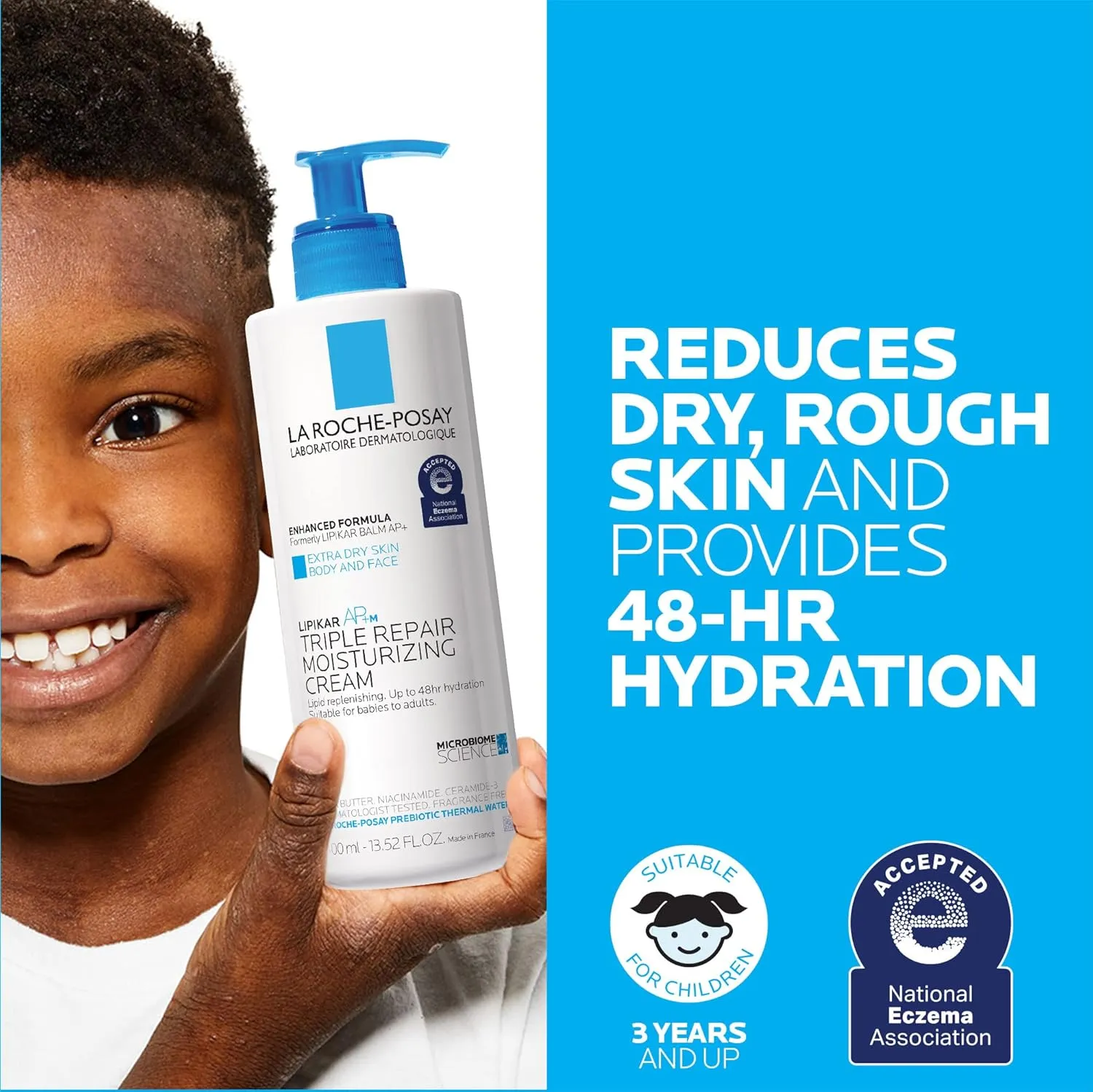 La Roche-Posay Lipikar AP  Triple Repair Moisturizing Cream | Face & Body Lotion For Dry Skin | Shea Butter & Niacinamide Moisturizer | Gentle Face & Body Cream For Dry, Rough & Sensitive Skin