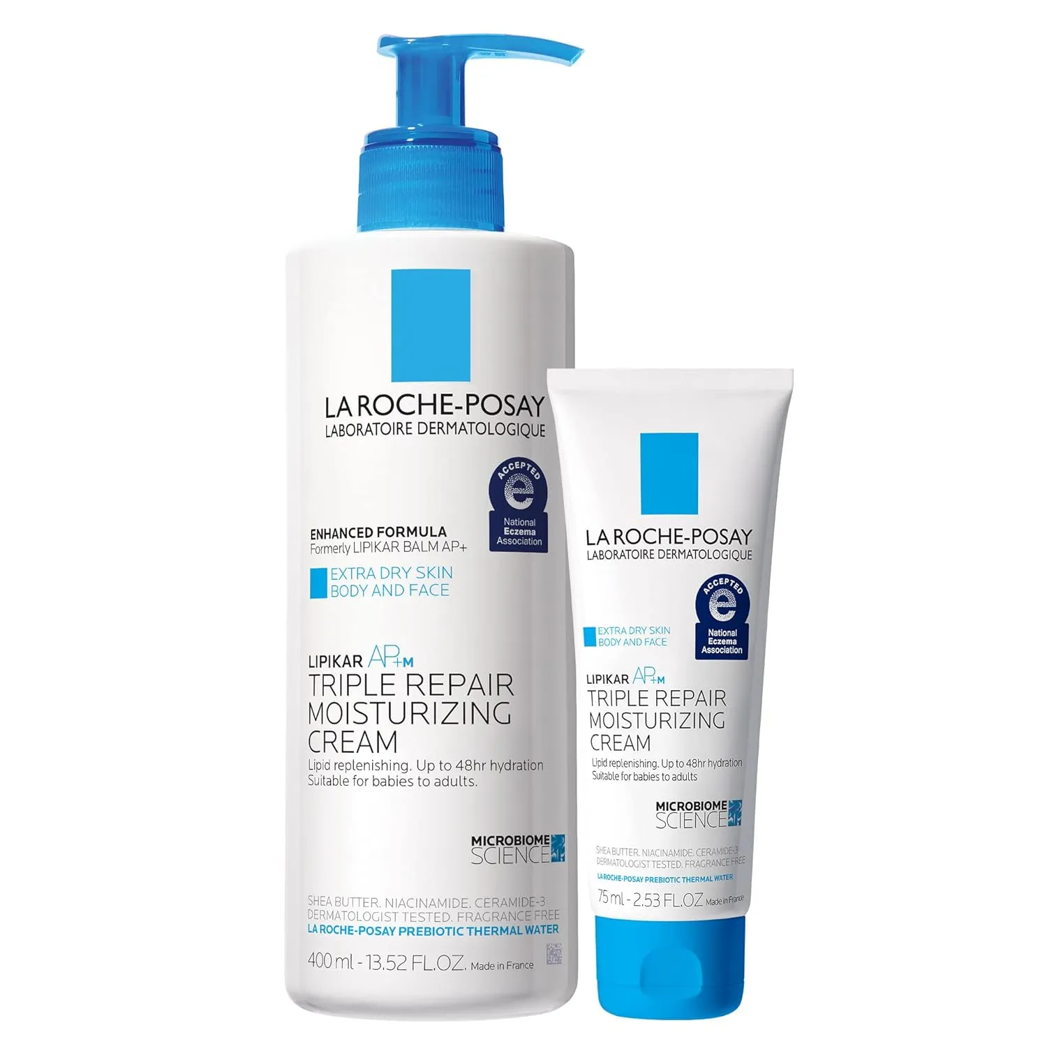 La Roche-Posay Lipikar AP  Triple Repair Moisturizing Cream | Face & Body Lotion For Dry Skin | Shea Butter & Niacinamide Moisturizer | Gentle Face & Body Cream For Dry, Rough & Sensitive Skin