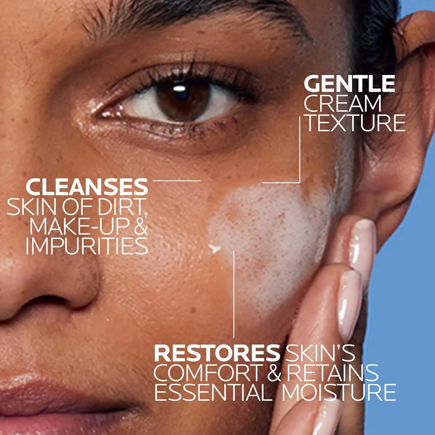 La Roche-Posay Toleriane Hydrating Gentle Face Cleanser, Hydrating Facial Cleanser With Niacinamide   Ceramides, Daily Face Wash For Dry Skin To Normal Skin, Sensitive Skin Tested, Fragrance Free