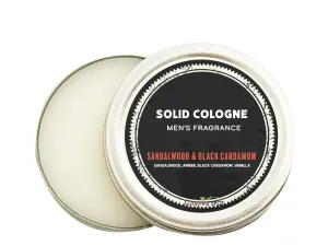 Ladybug Spot Luxurious Rich Classic Masculine Long Lasting Natural Solid Cologne Infused with Essential Oils for Men & Woman 1 OZ Large Size (Sandalwood & Black Cardamom)