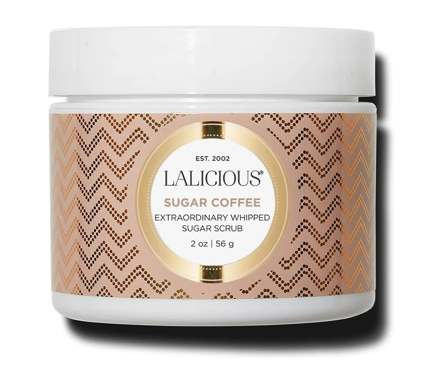 LaLicious Sugar Coffee Extraordinary Whipped Sugar Scrub - Cane Sugar Body & Foot Scrub, Exfoliating & Moisturizing Skin Care with Coconut Oil & Honey, No Parabens (2oz)