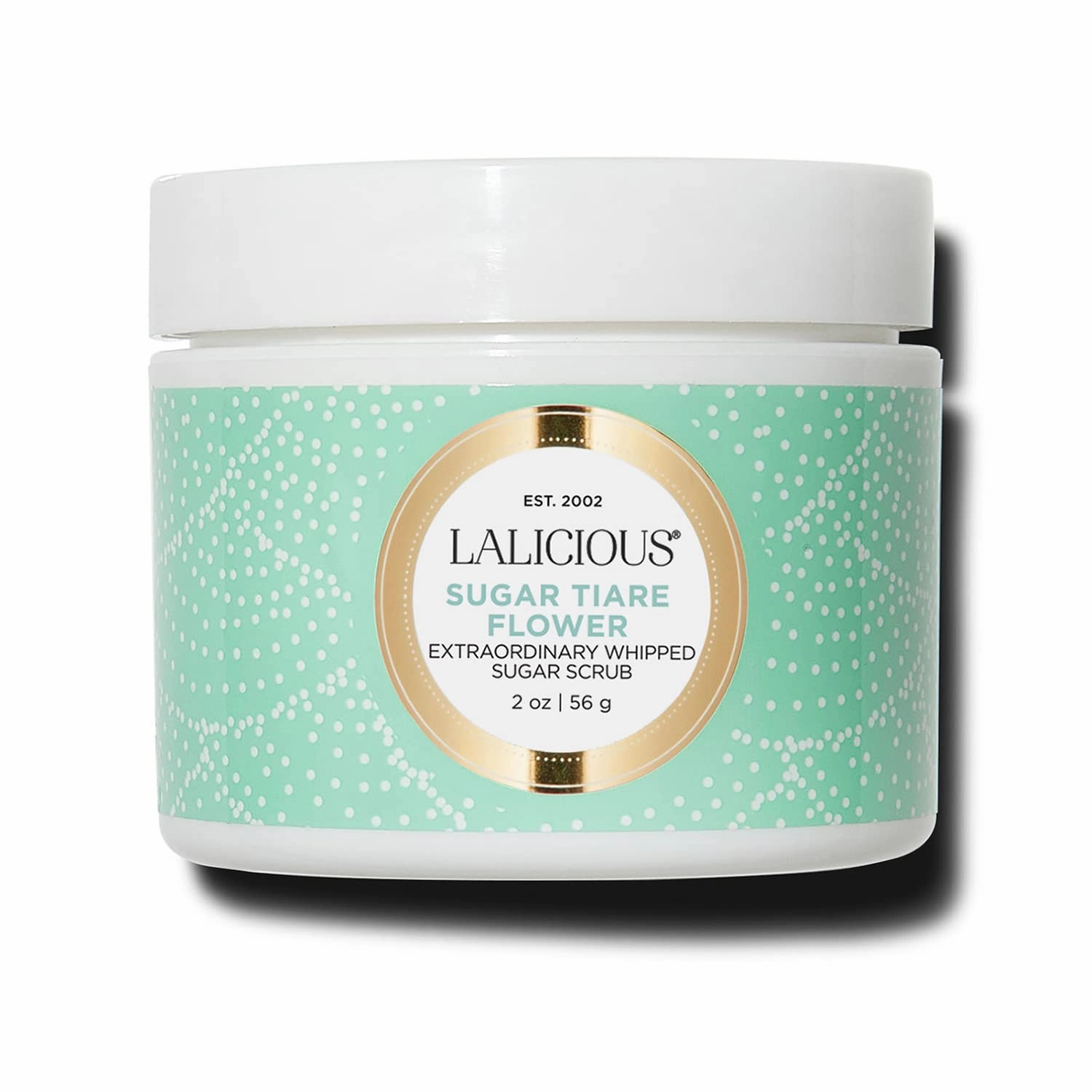 LaLicious Sugar Tiare Flower Extraordinary Whipped Sugar Scrub - Cane Sugar Body & Foot Scrub, Exfoliating & Moisturizing Skin Care with Coconut Oil & Honey, No Parabens (2oz)