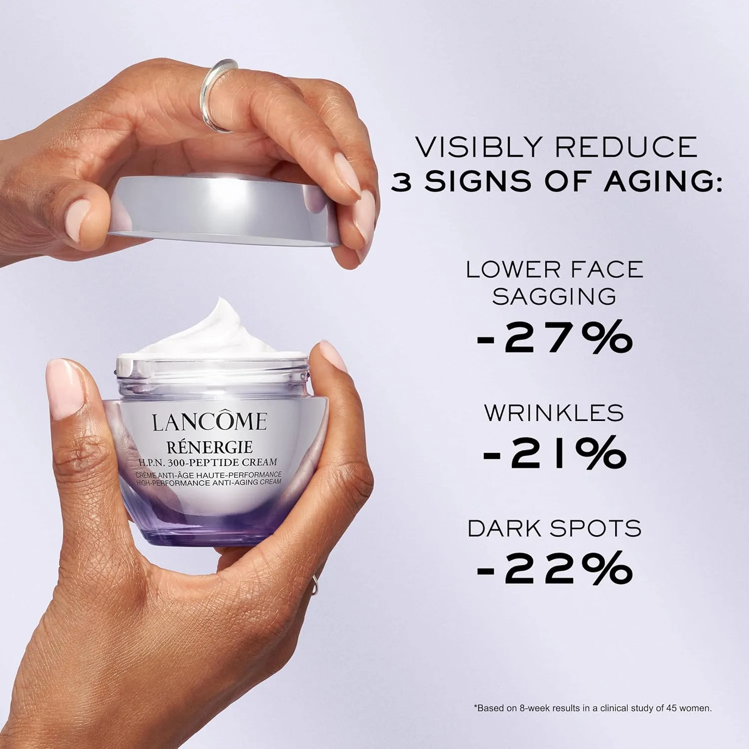 Lancôme​ Rénergie H.P.N 300-Peptide Face Cream - With Hyaluronic Acid & Niacinamide - Helps Visibly Reduce Lower Face Sagging, Wrinkles, & Dark Spots