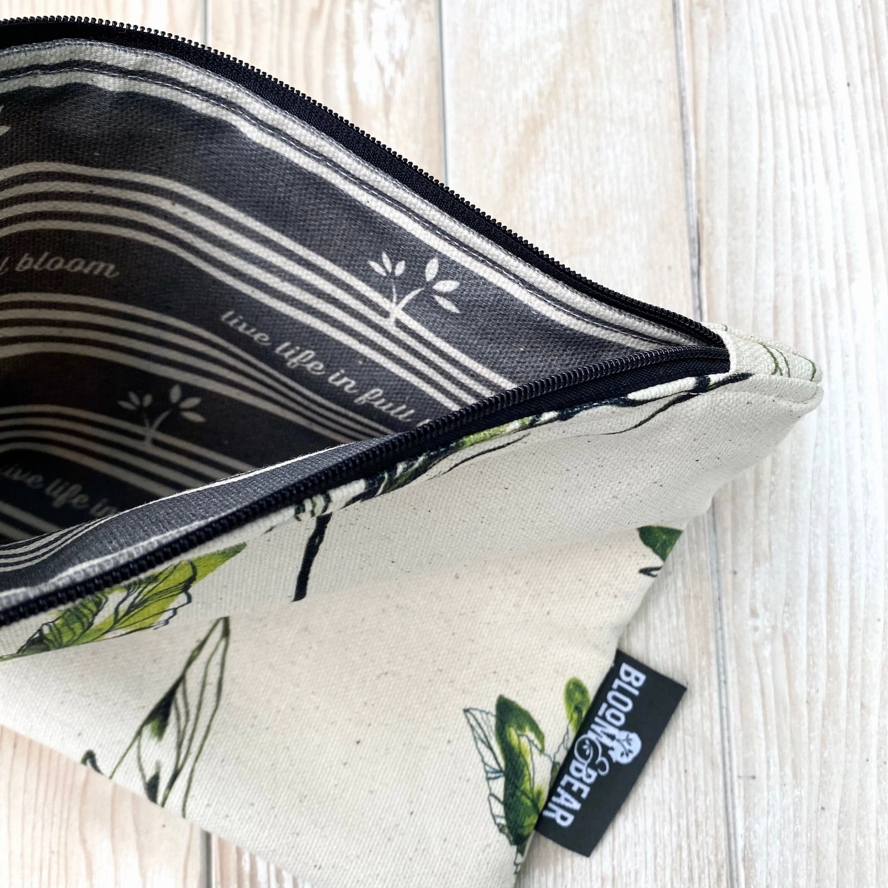Large Organic Cotton Pouch - Forest
