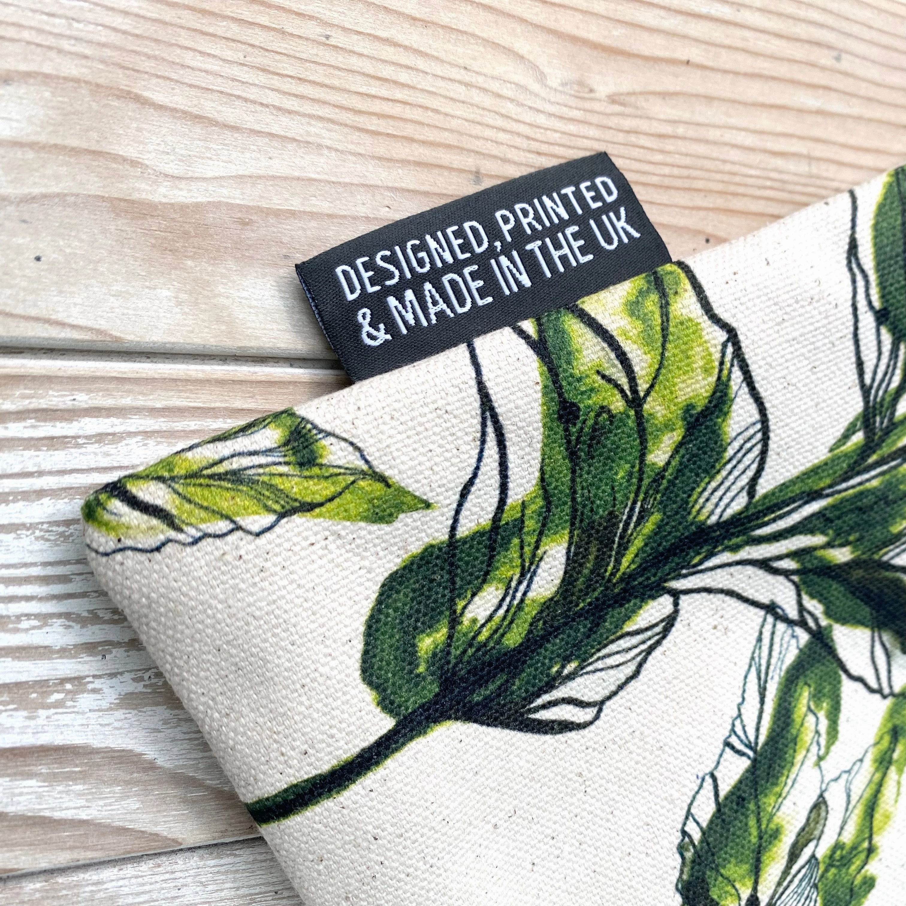 Large Organic Cotton Pouch - Forest