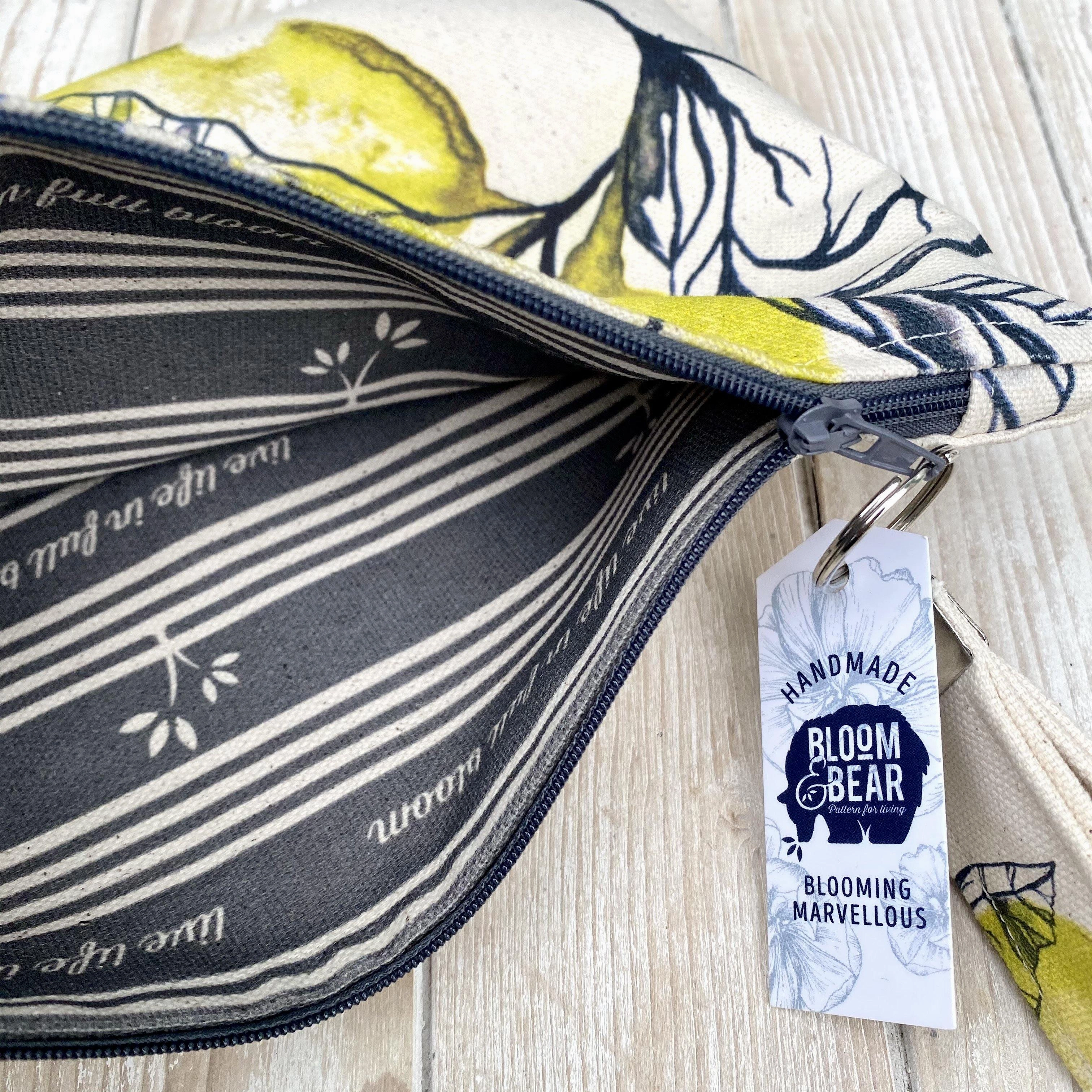 Large Organic Cotton Pouch - Lime
