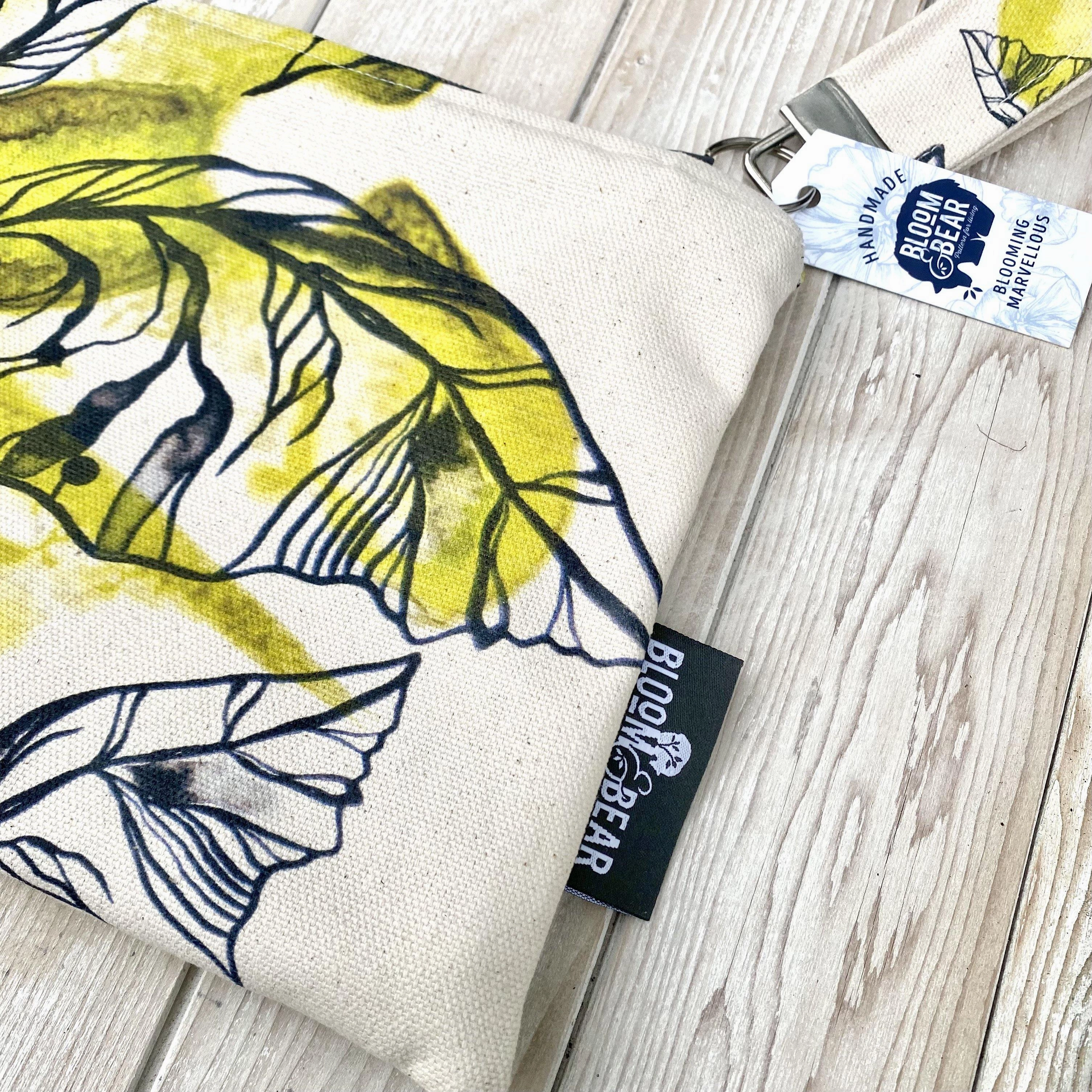 Large Organic Cotton Pouch - Lime