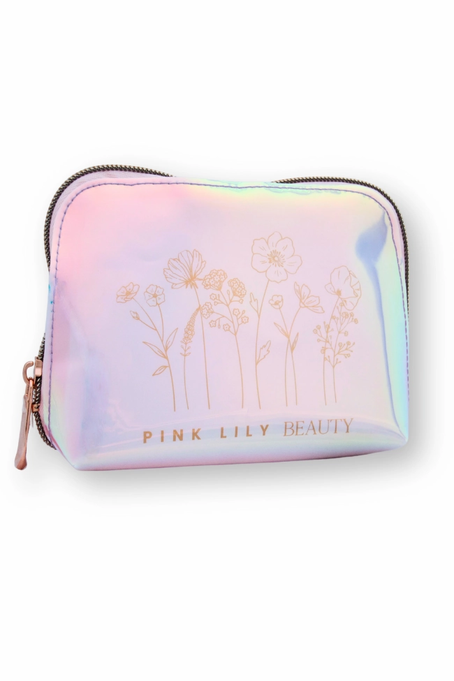 Let Your Confidence Bloom Beauty Bag Iridescent FINAL SALE