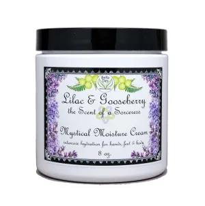 Lilac and Gooseberry Mystical Moisture Body Cream | Hydration for Dry Skin | with Protein, Kokum Butter | 8 oz jar | Yennefer Scent of a Sorceress | by Bella Des Natural Beauty