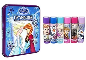 Lip Smacker Disney Frozen 2 Flavored Lip Balm Tin For Kids | Christmas Make Up Collection | Holiday Present | Gift for Girls | Set of 6
